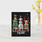 kerstboomstructuur Snowman Reinde Kaart (Gele Bloem)