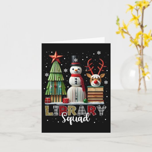 kerstboomstructuur Snowman Reinde Kaart (Gele Bloem)