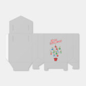 kerstboomstructuur - Vrolijk kerstfeest Bedankdoosjes (Uitgevouwen)