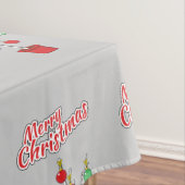 kerstboomstructuur - Vrolijk kerstfeest Tafelkleed (Voorbeeld)