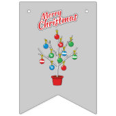 kerstboomstructuur - Vrolijk kerstfeest Vlaggetjes (Tweede vlag)