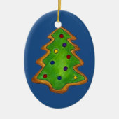 kerstboomsuiker gebakken koekjesfeestdag keramisch ornament (Voorkant)