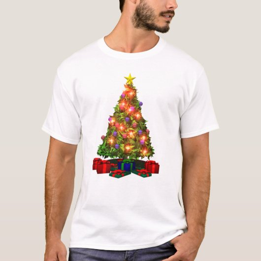 kerstboomT-shirt T-shirt (Voorkant)