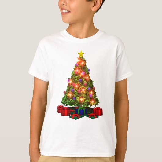 kerstboomT-shirt T-shirt (Voorkant)