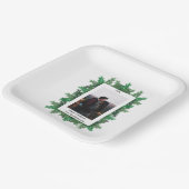 Kerstboomtak Foto Papieren Bordje (Gebogen)