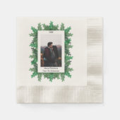 Kerstboomtak Foto Servet (Voorkant)