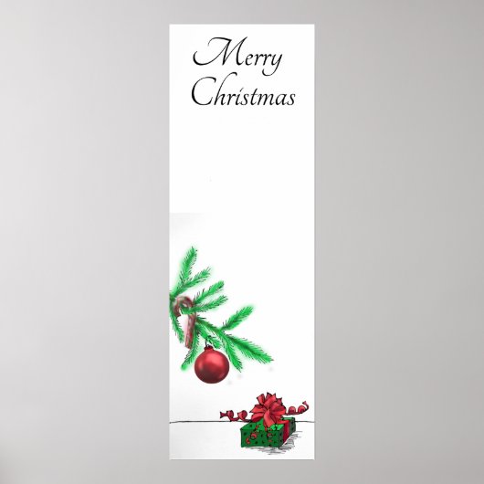 Kerstboomtak Poster (Voorkant)