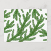 Kerstboomtakken Briefkaart (Voorkant)