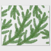 Kerstboomtakken Cadeaupapier (Vlak)
