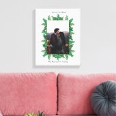 Kerstboomtakken Foto Canvas Afdruk (Insitu (Woonkamer))