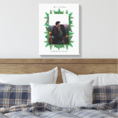 Kerstboomtakken Foto Canvas Afdruk (Insitu (Slaapkamer))