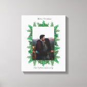 Kerstboomtakken Foto Canvas Afdruk (Voorkant)