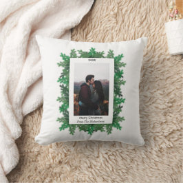 Kerstboomtakken Foto Kussen
