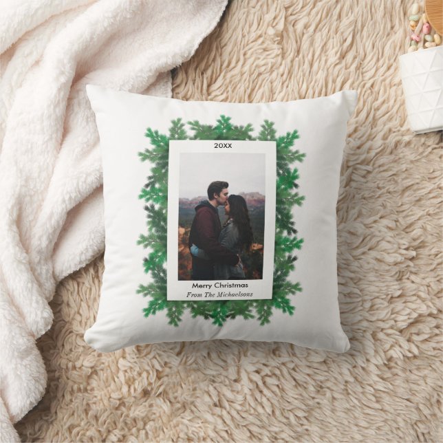 Kerstboomtakken Foto Kussen (Deken)