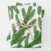 Kerstboomtakken Inpakpapier Vel (In situ)