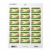 Kerstboomtakken, Kerstbel Etiket (Full Sheet)