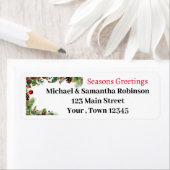 Kerstboomtakken lijst etiket (Insitu)