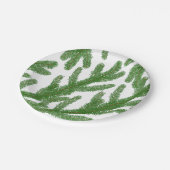 Kerstboomtakken Papieren Bordje (Gekanteld)