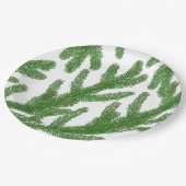 Kerstboomtakken Papieren Bordje (Gekanteld)
