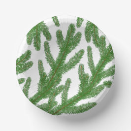 Kerstboomtakken papieren kommen