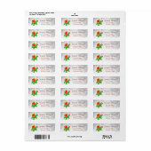 Kerstboomtakken, schildpadden, kerstmuts, cadeau etiket (Full Sheet)
