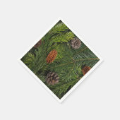 kerstboomtakken servetten (Hoek)