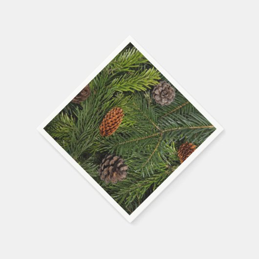 kerstboomtakken servetten (Hoek)