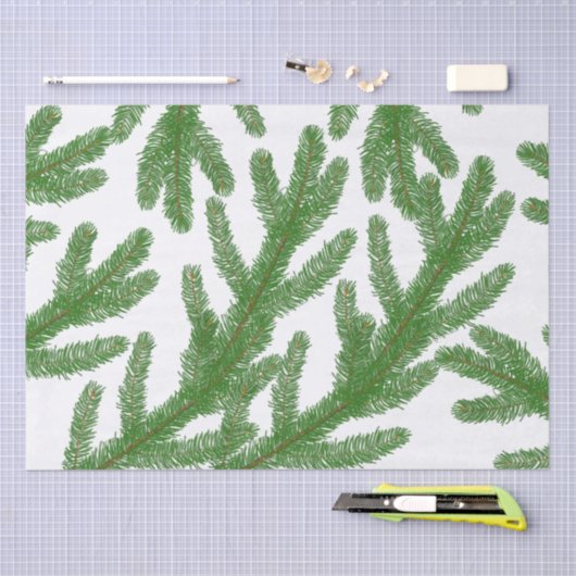 Kerstboomtakken Tissuepapier (Craft)