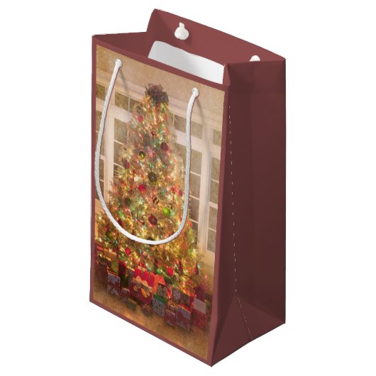 kerstboomtas klein cadeauzakje (Voorkant Gekanteld)