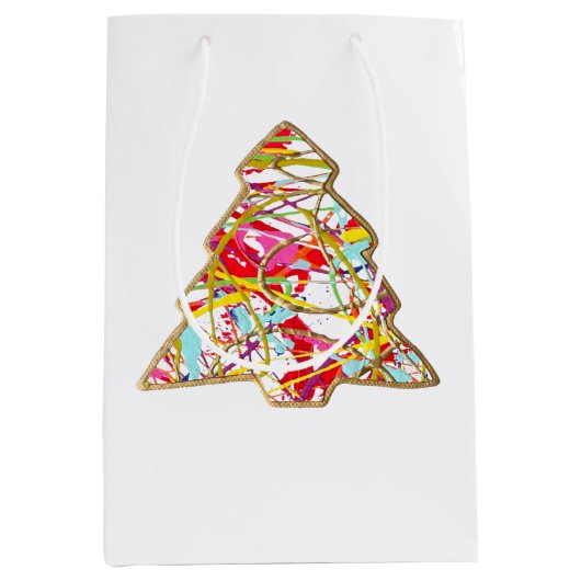 kerstboomtas medium cadeauzakje (Voorkant)