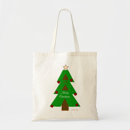 kerstboomtas tote bag (Voorkant)