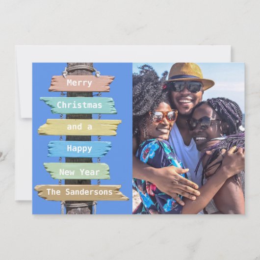 kerstboomthematjesfotokaart feestdagenkaart (Voorkant)