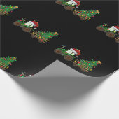 kerstboomtrekkers met kerstboomstructuur voor kers cadeaupapier (Hoek)