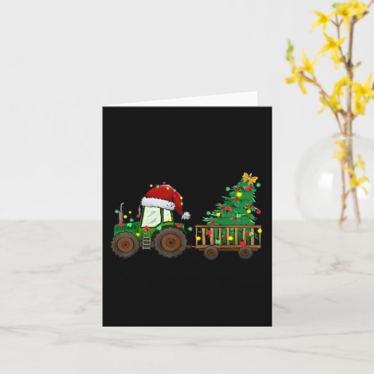 kerstboomtrekkers met kerstboomstructuur voor kers kaart (Gele Bloem)