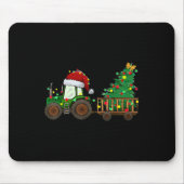 kerstboomtrekkers met kerstboomstructuur voor kers muismat (Voorkant)