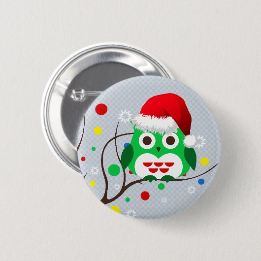 Kerstboomtrend Ronde Button 5,7 Cm (Voorkant /achterkant)
