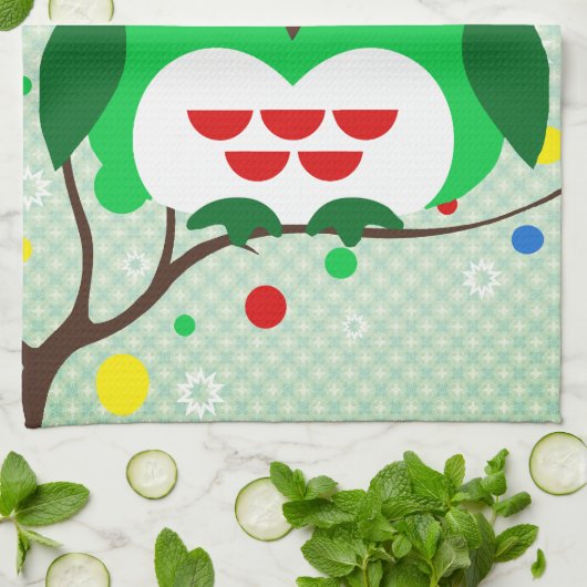 Kerstboomtrend Theedoek (Gevouwen)