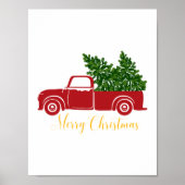 kerstboomtruck poster (Voorkant)