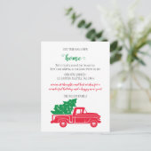 Kerstboomtruck We hebben vakantiebewegingen gemaak Briefkaart (Staand voorkant)