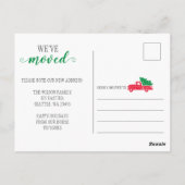 Kerstboomtruck We hebben vakantiebewegingen gemaak Briefkaart (Achterkant)