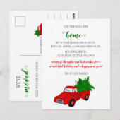 Kerstboomtruck We hebben vakantiebewegingen gemaak Briefkaart (Voorkant / Achterkant)