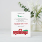 Kerstboomtruck We hebben vakantiebewegingen gemaak Briefkaart (Staand voorkant)