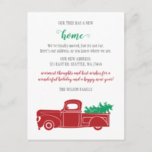 Kerstboomtruck We hebben vakantiebewegingen gemaak Briefkaart