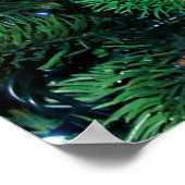 Kerstboomtwijgen met sapling-pijnboom poster (Hoek)