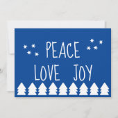 kerstboomtypografie feestdagenkaart (Voorkant)