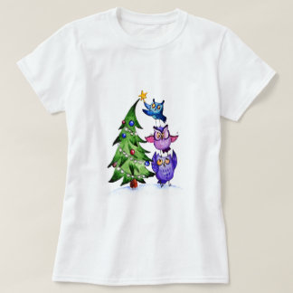 kerstboomuil t-shirt