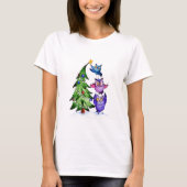 kerstboomuil t-shirt (Voorkant)