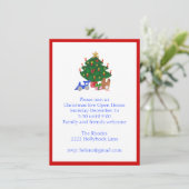 Kerstboomuitnodiging Kaart (Staand voorkant)