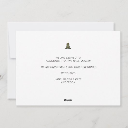 kerstboomvakantie aankondiging (Achterkant)