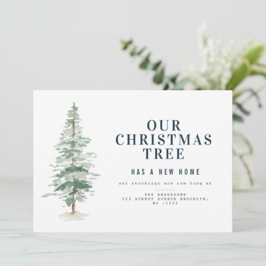 kerstboomvakantie aankondiging (Staand voorkant)